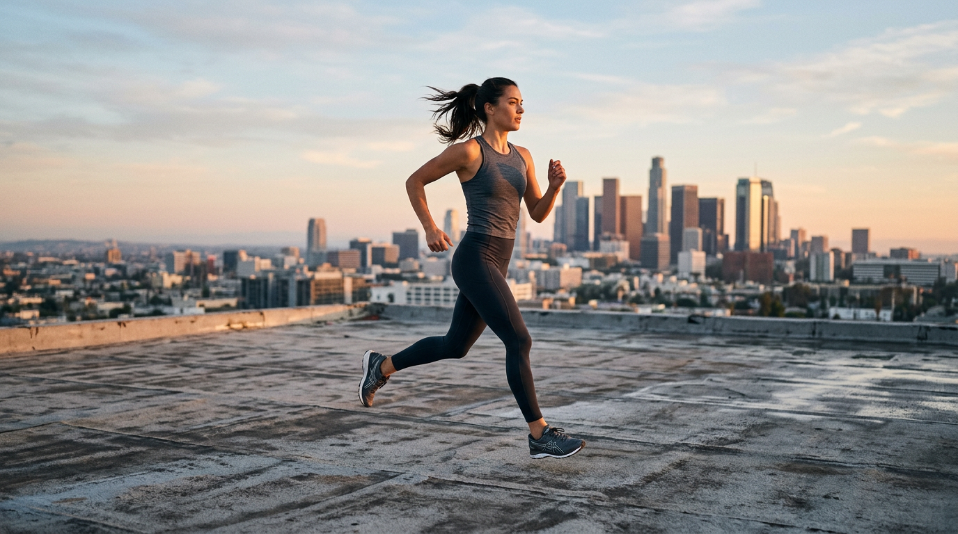 Athlete training in Motion Thread performance wear