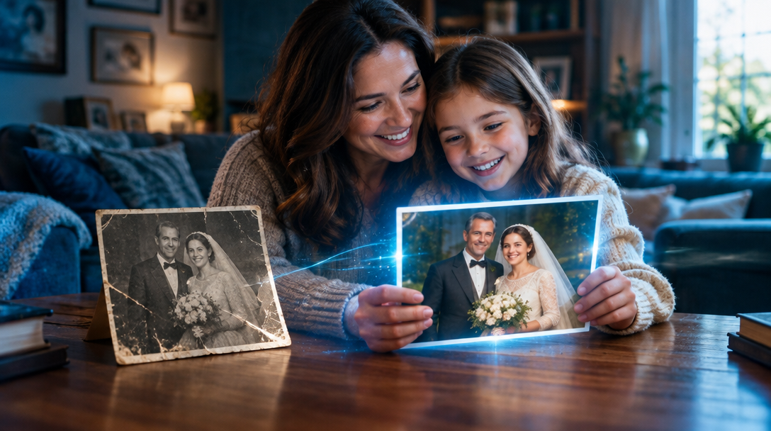 A restored family portrait