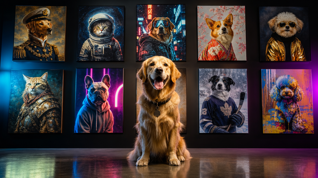 A Pawtique pet portrait