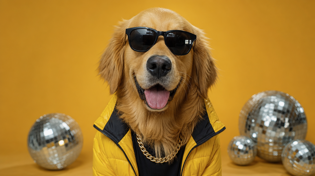 A happy pet ready for their Pawsonality reveal