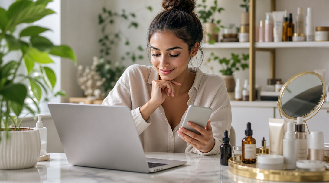 A dewy skincare ritual