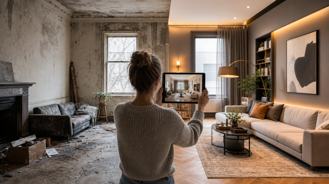 A room ready for a RoomRoast makeover