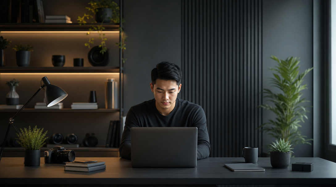 A creator working with a ViralKit content system