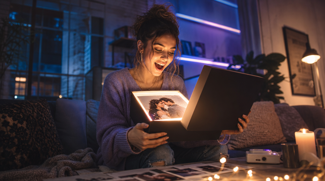 A photo-led KeepsakeAI relationship timeline created from shared memories