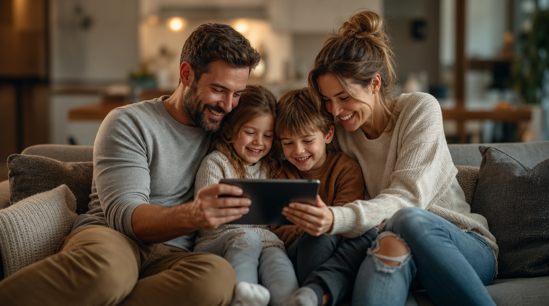 A family memory presented as a Rewind Studio story preview