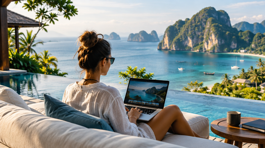 A tropical Thailand landscape