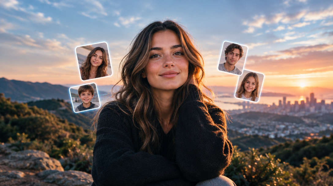 Imagined Kinova future-family portrait