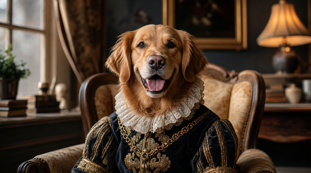 A playful Petpic pet portrait