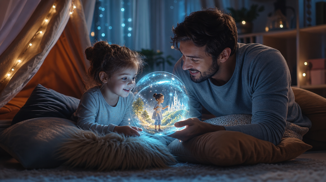 A child enjoying their TaleBloom adventure