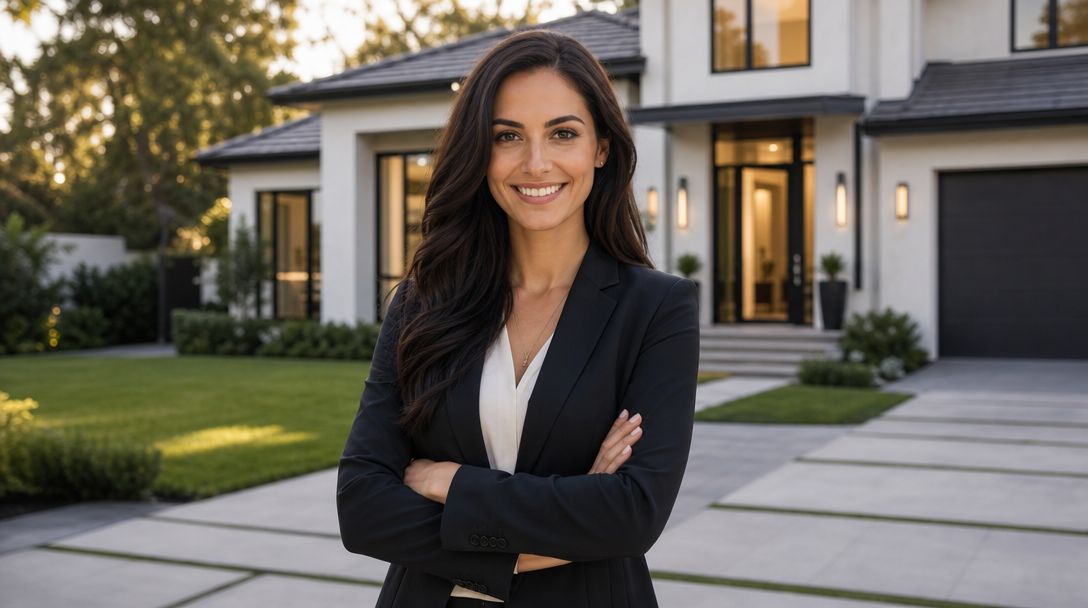 Professional woman in an elegant office setting