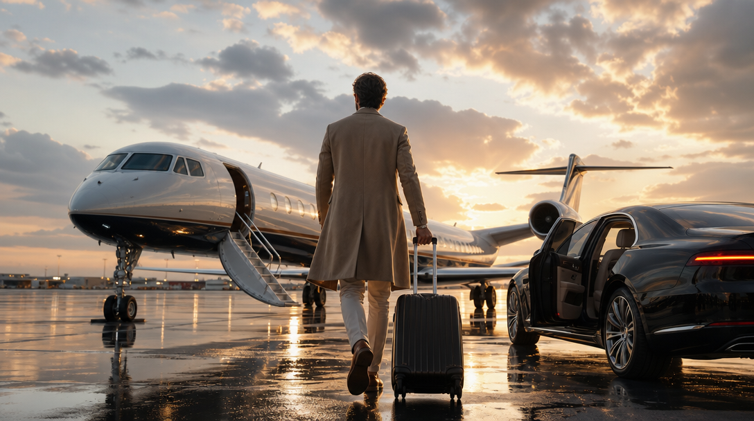 JetMuse luxury identity photo composition