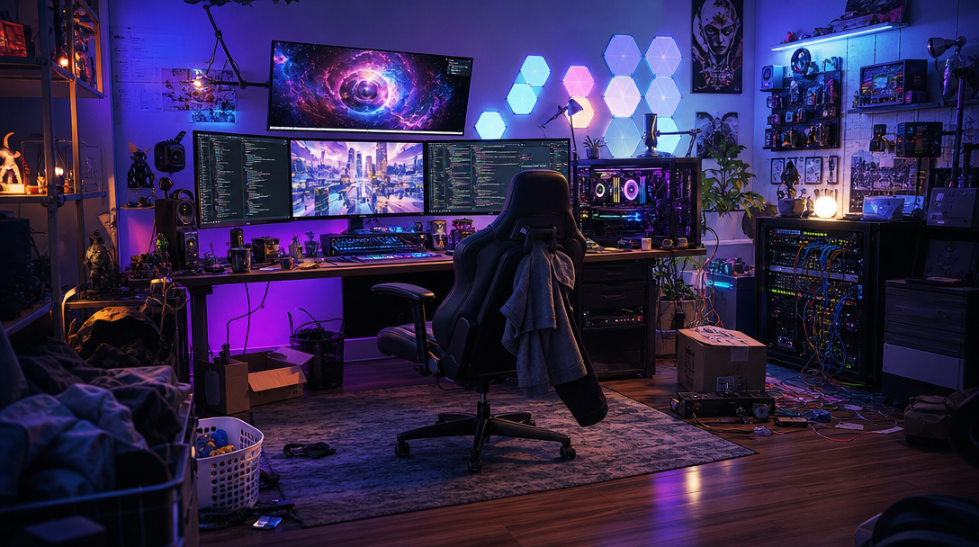 A desk setup ready for a SetupRoast report